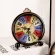 European style, retro table, metal, creative, creative, alarm clock, electronic illumination, simple personality