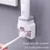 Serindia ผู้ถือแปรงสีฟันชุดยาสีฟันติดผนังขาตั้งอุปกรณ์ห้องน้ำชุด Rolling อัตโนมัติ Squeezer ครอบครัวที่ถูกสุขอนามัย