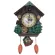 ใหม่นาฬิกาแขวนรูปบ้านนกกาเหว่าการ์ตูนเด็กตกแต่งห้องนาฬิกาแขวนเพลงบอกเวลาทุกชั่วโมง TH34035