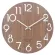 12 นิ้วแฟชั่นนาฬิกาแขวนเรียบง่ายไม้มะฮอกกานีนอร์ดิกควอตซ์นาฬิกาแขวนห้องนั่งเล่นไม้นาฬิกาแขวน TH34051
