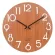 12 นิ้วแฟชั่นนาฬิกาแขวนเรียบง่ายไม้มะฮอกกานีนอร์ดิกควอตซ์นาฬิกาแขวนห้องนั่งเล่นไม้นาฬิกาแขวน TH34051