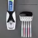Serindia เครื่องจ่ายยาสีฟันอัตโนมัติติดผนังที่ใส่แปรงสีฟันป้องกันฝุ่นติดผนังชั้นเก็บอุปกรณ์ห้องน้ำชุดคั้น