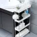 The shelves in the bathroom, toilets, multi -layers from the floor, ceiling, bathroom, toilet, toilet, wheelchair shelf. Kitchen space shelf