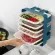 Portable side wall kitchen, no hole, hot pot, assortment, basket, drainage, household channels Multifunctional Wall Rack set