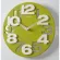 นาฬิกาแขวนดิจิตอลสร้างสรรค์ 3 มิติสีลูกกวาดแฟชั่นของตกแต่งบ้านนาฬิกาแขวน TH34130