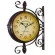 คลาสสิกสไตล์ยุโรปแฟชั่นนาฬิกาแขวนสองด้านตกแต่งคาเฟ่บาร์นาฬิกาแขวน TH34180
