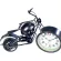 นาฬิการถจักรยานยนต์ย้อนยุค ของตกแต่งบ้านสร้างสรรค์ นาฬิกาโลหะ งานฝีมือ TH34186