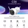 CCTV WiFi Wireless EZVIZ C3X 2 million resolution, double lens, night color images, emergency and sound warning lights, IP67