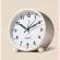 นาฬิกาปลุกโลหะเงียบแบบเรียบง่ายขนาด 4.5 นิ้วพร้อมโคมไฟตั้งโต๊ะแฟชั่นสไตล์นอร์ดิก TH34138