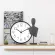 Nordic clock, quiet, creative, fashion, living room, three -mitin, digital, 12 inch digital 30 cm. Plastic watches Th34141