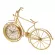 ตกแต่งบ้านสร้างสรรค์นาฬิกาจักรยานสีทองบุคลิกภาพที่เรียบง่ายปิดเสียงเหล็กนาฬิกาตกแต่ง TH34165