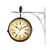 European style wrought iron, retro clock, home decoration, home watch, two -sided clock, Th34173