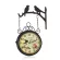 Retro European style, house decoration, clock, steel hung, clock, sound, bar, cafes, two -sided hanging clock tower, Th34182