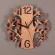 Two -story three -story bird wall clock, creative wooden house, TH34196