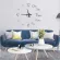 Acrylic wall stickers, wall clocks, house watches, simple living room, closing sound, electronics 75*75cm th34214