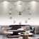 DIY 3D ดิจิตอลโมเดิร์นมินิมอลนาฬิกาแขวนห้องนั่งเล่นสร้างสรรค์อะคริลิผนังนาฬิกา TH34236