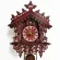 Bird style bird -style clock decoration, retro fashion, TH34244