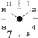ห้องนั่งเล่นบ้านสร้างสรรค์นาฬิกาแขวนอะคริลินาฬิกาdiyสติ๊กเกอร์ติดผนังยุโรปนาฬิกาตกแต่ง TH34267