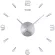 นาฬิกาห้องนั่งเล่นสร้างสรรค์นาฬิกาแขวน DIY 3D สไตล์ยุโรปนาฬิกาแขวนขนาดใหญ่ที่เรียบง่าย TH34271