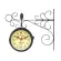 Wrought iron clock Two retro watch Bar Cafe TH34185