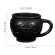 1 Pc Ceramic Drinking Mug Creeepy Black 3d Skull Creative Teacup Coffee Milk Cup Water Cups For Home Cafe