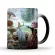 1pcs New 350ml Alice In Wonderland Ceramic Milk Coffee Cups Color Changing Mugs Drink More Hot Water For Children Lovers