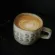 230ml Japanese Retro Ceramic Coffee Mug Home Store Concentrated Latte Cup American Afternoon Tea Flower Tea Cup