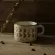 230ml Japanese Retro Ceramic Coffee Mug Home Store Concentrated Latte Cup American Afternoon Tea Flower Tea Cup