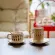 230ml Japanese Retro Ceramic Coffee Mug Home Store Concentrated Latte Cup American Afternoon Tea Flower Tea Cup