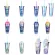 Personality Printing Double Layer Transparent Straw Cup Symphony Laser Paper Power Power Power Cup Beverage Coffee Cup Water