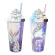 Personality Printing Double Layer Transparent Straw Cup Symphony Laser Paper Plastic Cup Beverage Coffee Cup Water