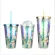 Personality Printing Double Layer Transparent Cup Symphony Laser Paper Plastic Cup Beverage Coffee Cup Water Cup
