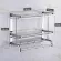 Bathroom shelf 2 -layer stainless steel shelf, multi -purpose shelf wall