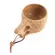 Nordic Style Portable Natural Rubber Cup With Lanyard Coffee Mug Milk Cup 200 Ml For Camping Hiking Survival Campfire