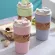 420ml Portable Practical Reusable Bamboo Fiber Coffee Cups Eco Friendly Solid Travel Car Mugs Useful Outdoor