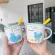 Ceramics Cute Hamster Mugs With Lid Spoon 350ml Kids Breakfast Milk Cartoon Cups Office Afternoon Tea Coffee