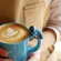 Cute Blue Stitc H Ceramics Mugs Coffee Mug Milk Tea Office Drinkware The Best Birthday With Box