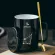Luxury Marble Pattern Ceramic Mugs Gold Constellation Couple Morning Mug Milk Coffee Tea Breakfast Creative Cup