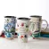 New High Quality 1 Pcs Large Capacity Creative Custom Painted Mug Ceramic Cup Coffee Mugs Pattern Selectable Car Cups