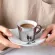 Creative Specular Reflection Coffee Mug With Tray Animal Series Mirror Reflection Coffee Cup Saucer Set