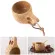 Nordic Style Portable Natural Rubber Cup with Lanyard Coffee Milk Cup 200 ml for Camping Hiking Survival Campfire