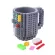 350ml Creative Milk Coffee Cup Creative Build-On Brick Mugs Cups Water Coffee Building Blocks Drinkware Kids