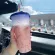 With Straws Creative Water Cups Changing Reusable Color Cup Magical Plastic Water Color Changing Cup Tumbler Discolration