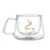 1pc Double Wall Glass Coffee/tea Cup And Mugs Beer Coffee Cups Handmade Healthy Mug Tea Mugs Transparent Drinkware