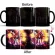 1pcs New 350ml Anime Heat Temprature Sensitive Coffee Mug Color Cartoon Anime Mug Creative Tea Milk Ceramic Cup