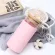 550ml Water Bottle Glass Bottle Water Cup Straw Wooden Lid Straw Cup Bamboo Cover Anti-Scalding Silicone Sleeve Mug