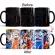 1pcs New 350ml Anime Heat Temperature Sensitive Coffee Mug Color Cartoon Anime Mug Creative Tea Milk Ceramic Cup