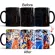 1pcs New 350ml Anime Heat Temprature Sensitive Coffee Mug Color Cartoon Anime Mug Creative Tea Milk Ceramic Cup