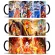 1pcs New 350ml Anime Heat Temprature Sensitive Coffee Mug Color Cartoon Anime Mug Creative Tea Milk Ceramic Cup