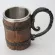 550ml Retro Simulation Wooden Barrel Double Layer Stainless Steel Beer Cup Coffee Mug 304 Stainless Steel Resin Layer Cup